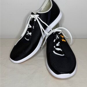 Under Armour Black and White Athletic Shoes